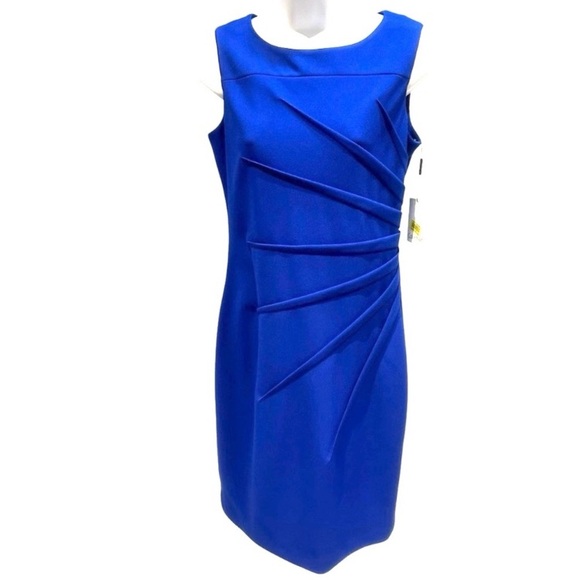 Calvin Klein Dresses & Skirts - Calvin Klein Starburst Sapphire Blue Dress 10 Petite NWT